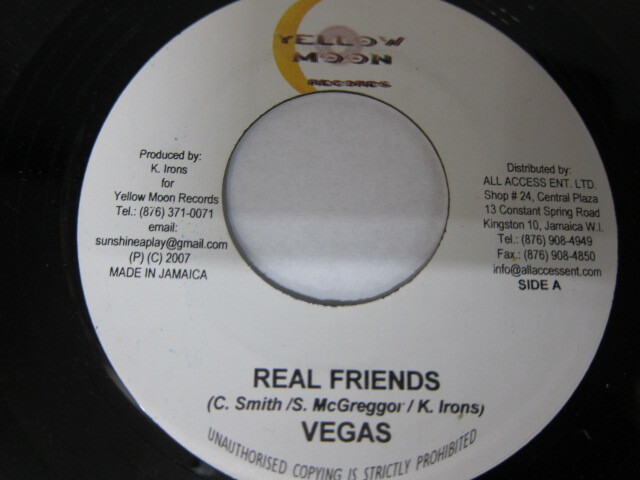 Aside VEGAS / REAL FRIENDS / Bside COBRA / LIP WAR / AFTER DARK RIDDIM / YELLOW MOON