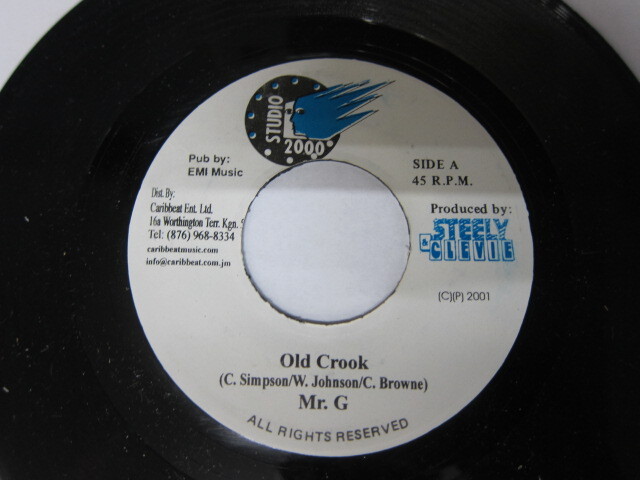 MISTER G / OLD CROOK / NINE NIGHT RIDDIM / STUDIO 2000