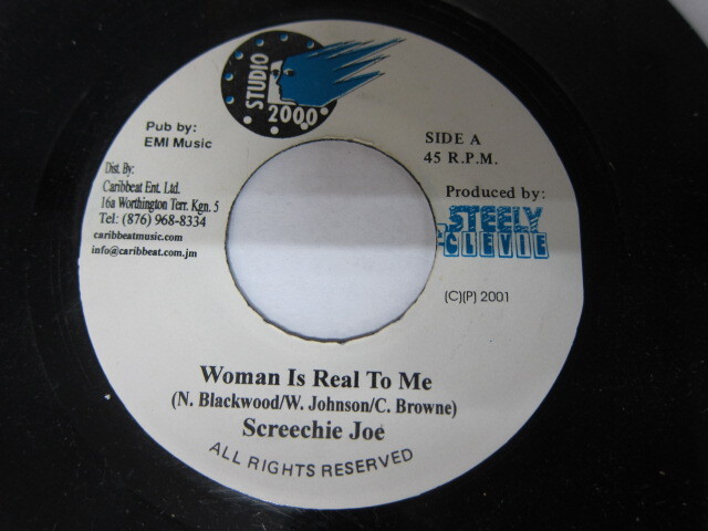 SCREECHIE JOE / WOMAN IS REAL TO ME / NINE NIGHT RIDDIM / STUDIO 2000