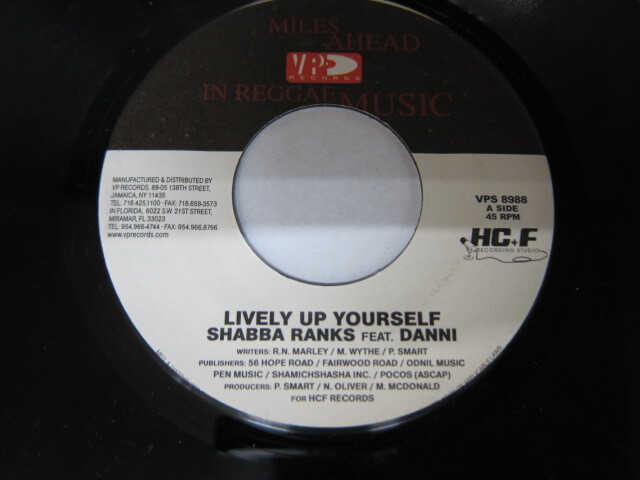 SHABBA RANKS feat DANNI / LIVELY UP YOURSELF / V.P. RECORDS