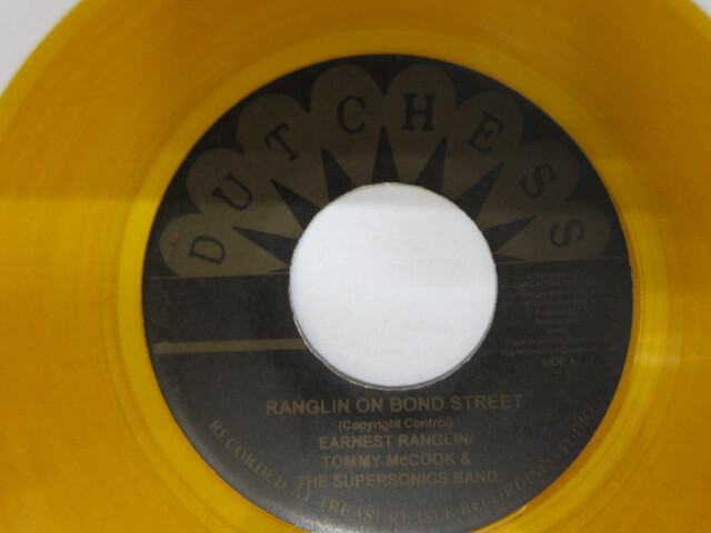 Aside EARNEST RANGLIN、TOMMY McCOOK & THE SUPERSONICS BAND / RANGLIN ON BOND STREET / Bside SWEET LORNA / TOMMY McCOOK & THE SUPERSONICS BAND / DUTCHESS