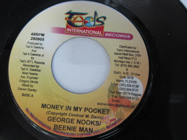 GEORGE NOOKS & BEENIE MAN / MONEY IN MY POCKET / TADS INTERNATIONAL