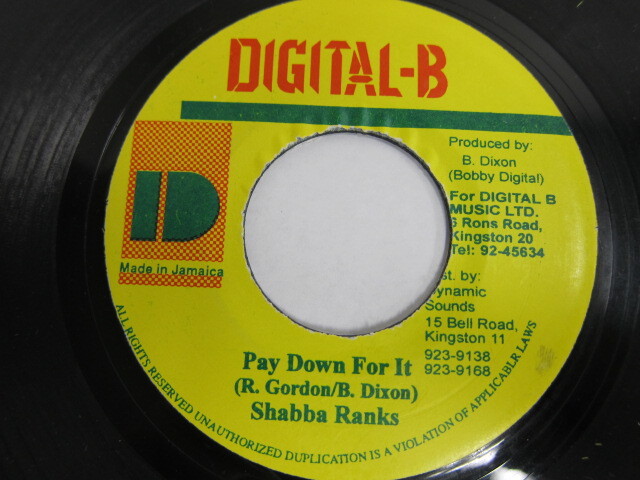Shabba Ranks / Pay Down For It / DIGITAL-B
