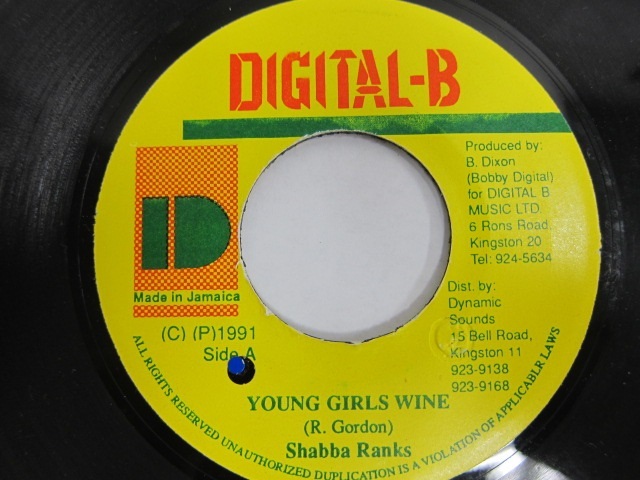Shabba Ranks / YOUNG GIRLS WINE / DIGITAL-B