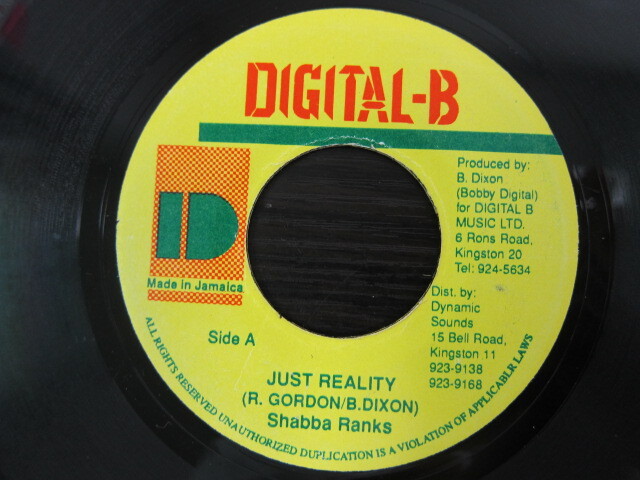 Shabba Rankin / JUST REALITY / DIGITAL-B
