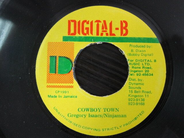Gregory Isaacs . Ninjaman / COWBOY TOWN / DIGITAL-B