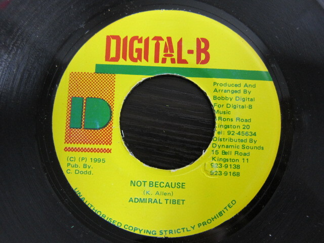 ADMIRAL TIBET / NOT BECAUSE / DIGITAL-B