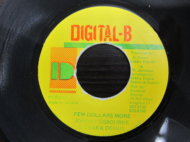 JOHNNY OSBOURNE & CHAKA DEMUS / FEW DOLLARS MORE / DIGITAL-B