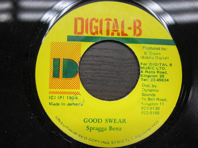 Spragga Benz / GOOD SWEAR / DIGITAL-B