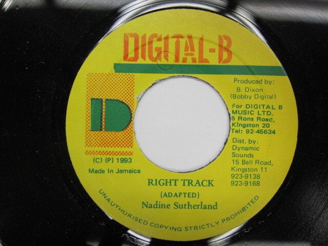 Nadine Sutherland / RIGHT TRACK / DIGITAL-B