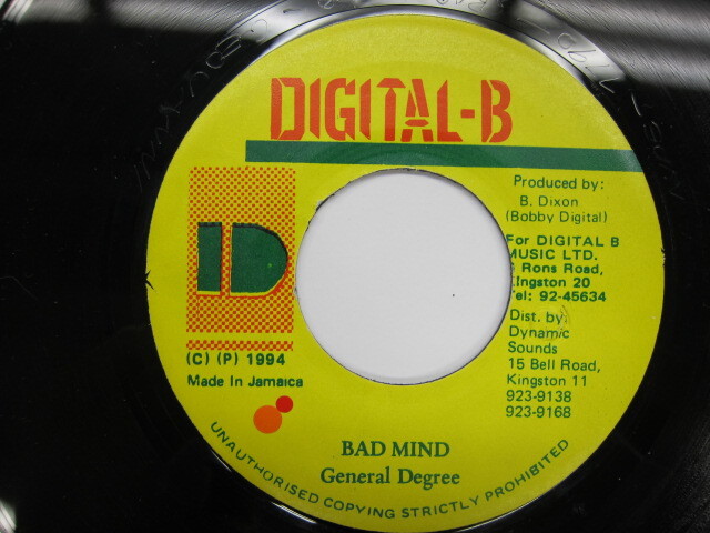 GENERAL DEGREE / BAD MIND / DIGITAL B