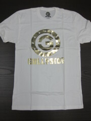 GULLY SIDE T-SHIRTS （WHITE × GOLD） XLサイズ