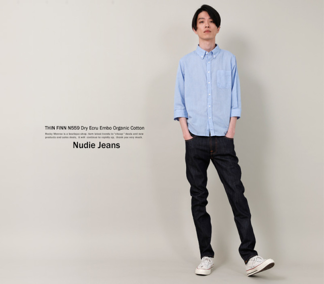 Nudie Jeans/ヌーディージーンズ】THIN FINN N559 Dry Ecru Embo