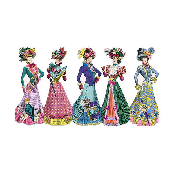 歴史的名画をモチーフにしたブックマーク（しおり）。