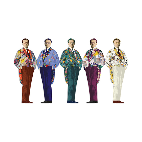 アートを身近に楽しめるブックマーク（しおり）5枚セット。