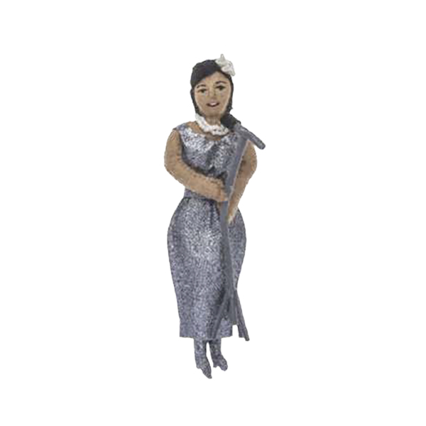 世界的著名人のフェルトオーナメント。