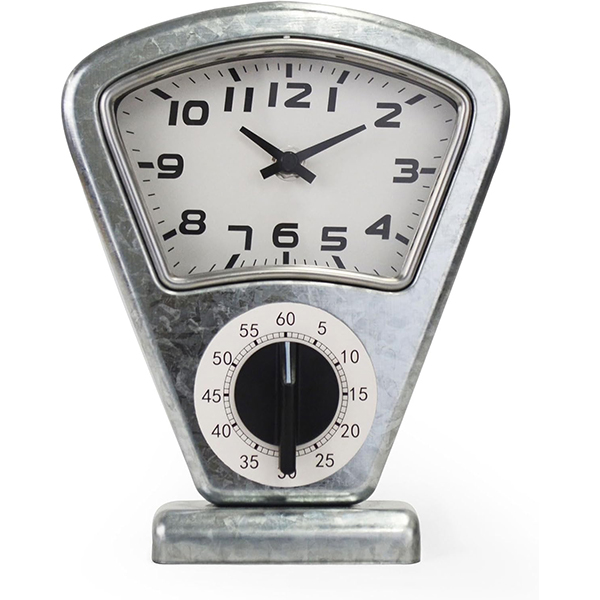 パーキングメーターをモチーフした存在感のあるスタンドクロック。