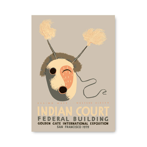 ネイティブアメリカン展のポスターを復刻。