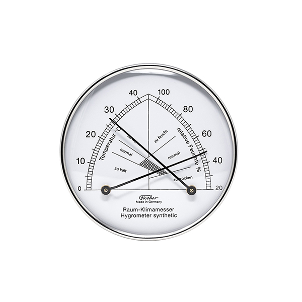 温度と湿度の針がクロスしている箇所を見ることで部屋の快適さを知ることができます。