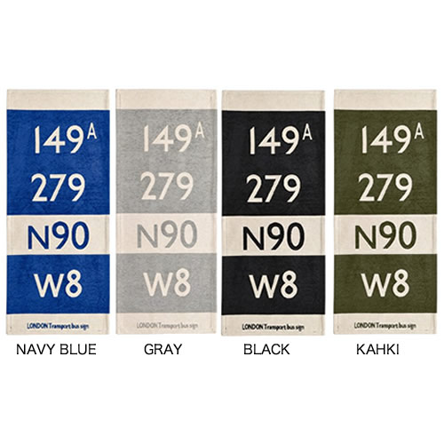 英国バスの行き先表示として活躍したフロントサインがデザインされた、ビンテージ感溢れる