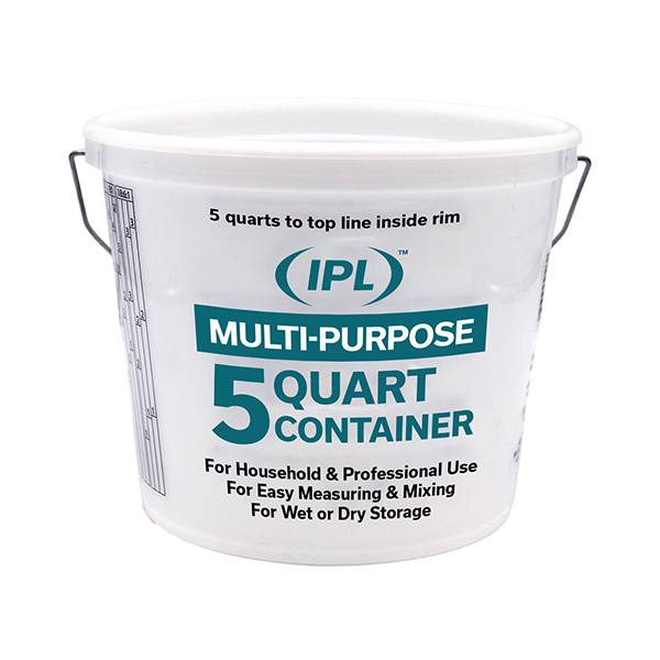 目盛がついてマルチに使える樹脂製5クォートバケット。
