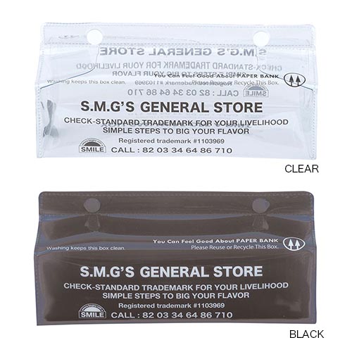 中身が見えるタイプのティッシュカバー