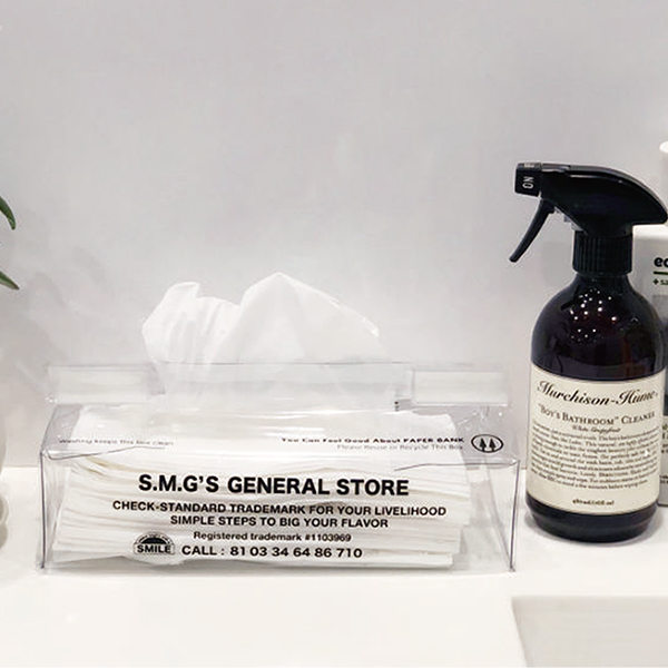 インテリアに合わせやすいシンプルでユニセックスなデザインのティッシュボックスカバー