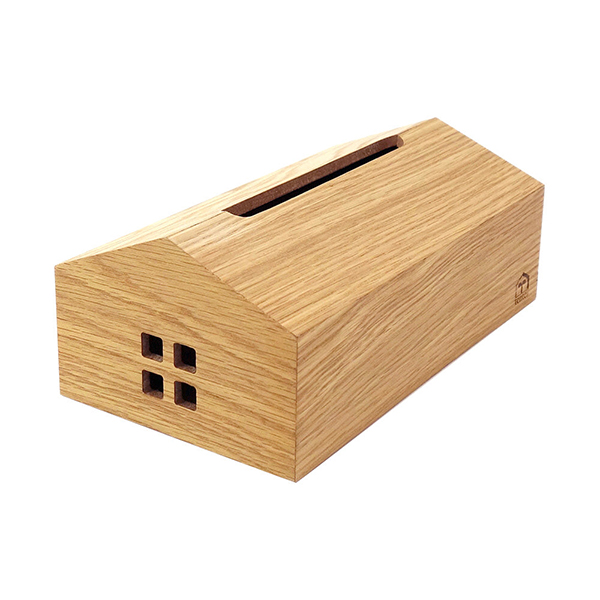 木のナチュラルな風合いをお楽しみいただけるティッシュカバー。