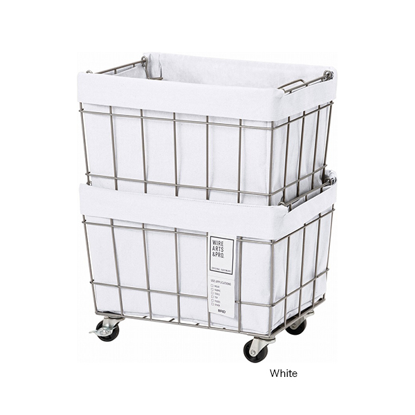 スタッキングバスケットを使用することですっきりとした空間を維持