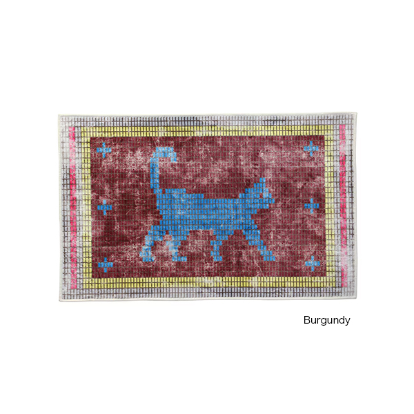 香港マカオの街並みに見られるポルトガル由来の装飾タイルアズレージョから着想を得たデザインの玄関マット。