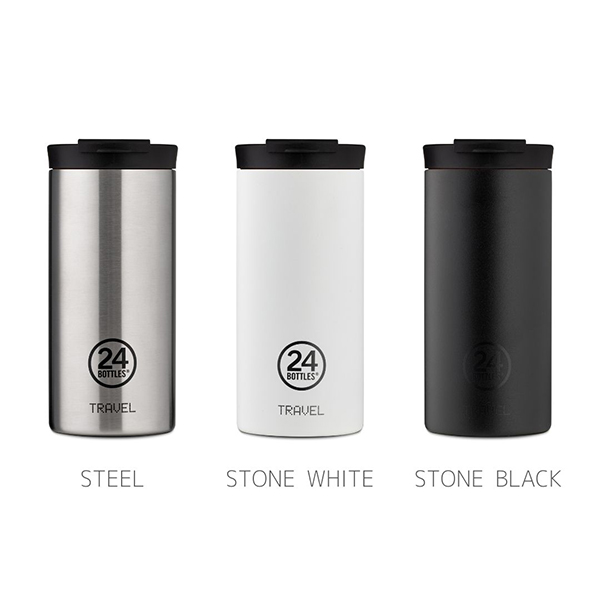 タンブラータイプの保温保冷ボトル。