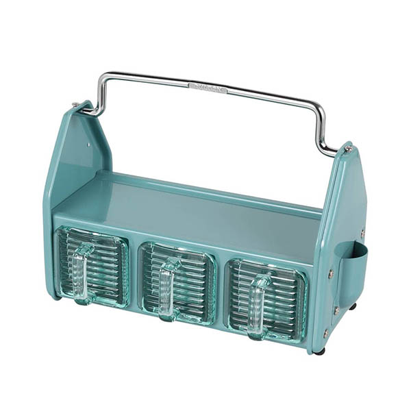 ダイニングテーブルやデスク傍に置いて、調味料や小物をまとめておけるオーガナイザー。 3