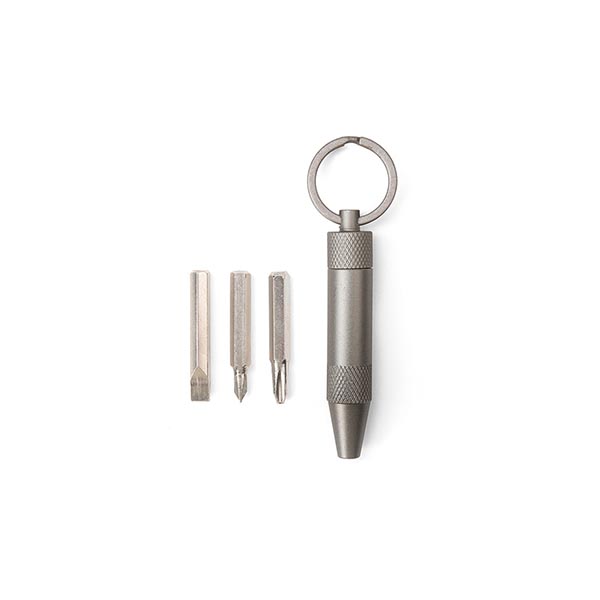 携帯に便利なミニキーリング型ドライバー。