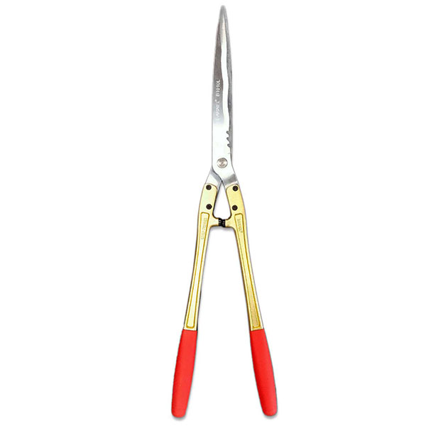 生垣の剪定に最適なプロ向け刈込剪定ばさみ。