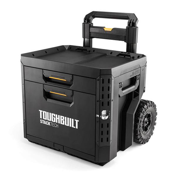 TOUGHBUILT STACKTECH タイヤ付き引き出し収納BOX。