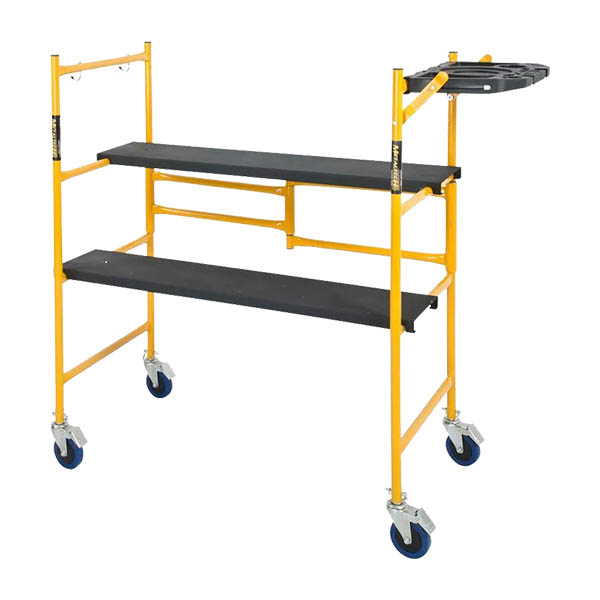 コンパクトに折り畳み可能な作業用足場