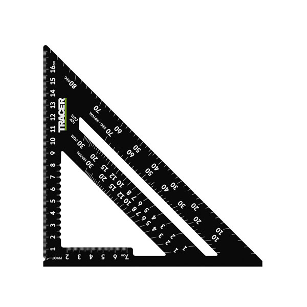プロ用に設計されたスクエア定規。