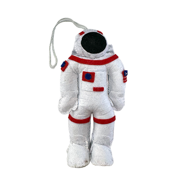 世界的著名人などのフェルトオーナメント。