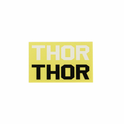 耐水素材のTHORロゴステッカー、