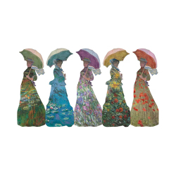 アートを身近に楽しめるブックマーク（しおり）5枚セット。