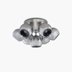 ミラーリングガラスシェードとエッジの効いたボディでスタイリッシュエレガントな空間を演出する照明