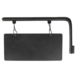 シックなブラックは汎用性が高く、裏表どちらにもチョーク等で文字が描ける