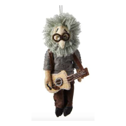 世界的著名人のフェルトオーナメント。