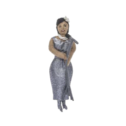 世界的著名人のフェルトオーナメント。