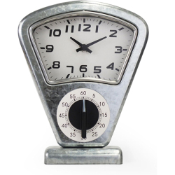 パーキングメーターをモチーフした存在感のあるスタンドクロック。