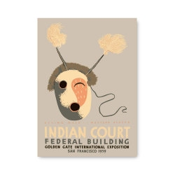 ネイティブアメリカン展のポスターを復刻。