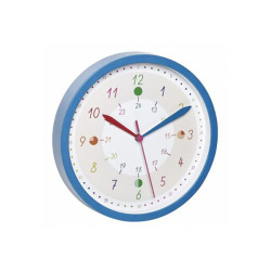 24H表示の配色が可愛いステップムーブメントクロック。