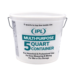 目盛がついてマルチに使える樹脂製5クォートバケット。