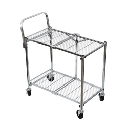 スリムに折りたためる構造ながら、高い耐荷重と安定感を備えています。