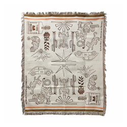 メキシコ・オアハカ（Oaxaca）の民藝・ウッドカービングをモチーフにデザインされたスローケット。